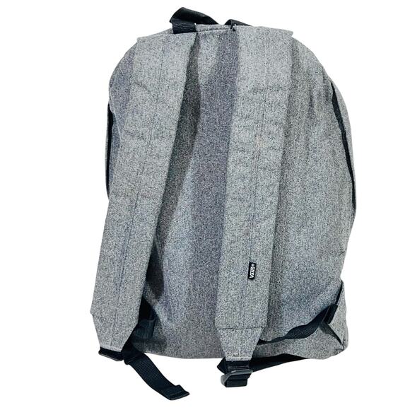 Vans Old Skool Classic Backpack Gray Small Logo Patch Book Bag School Laptop New - Picture 3 of 9